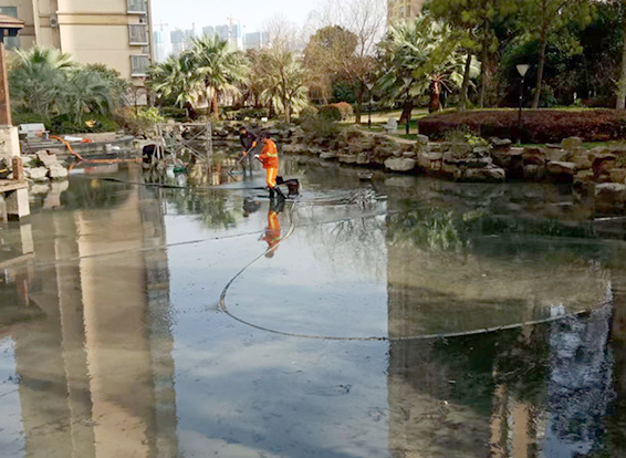 平果景观池淤泥清理